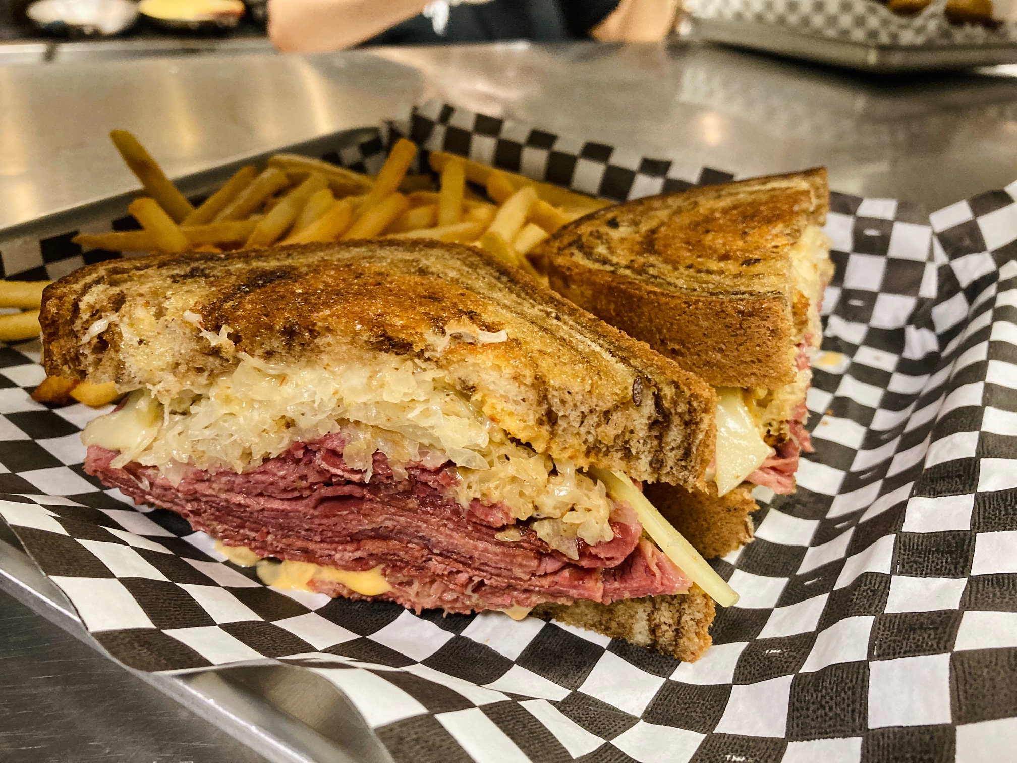 Order Reuben Sandwich food online from Saints Pub + Patio store, Independence on bringmethat.com