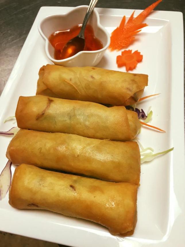 Order 5. Egg Rolls (4 pcs) food online from Rum Thai Bistro store, Lincoln on bringmethat.com