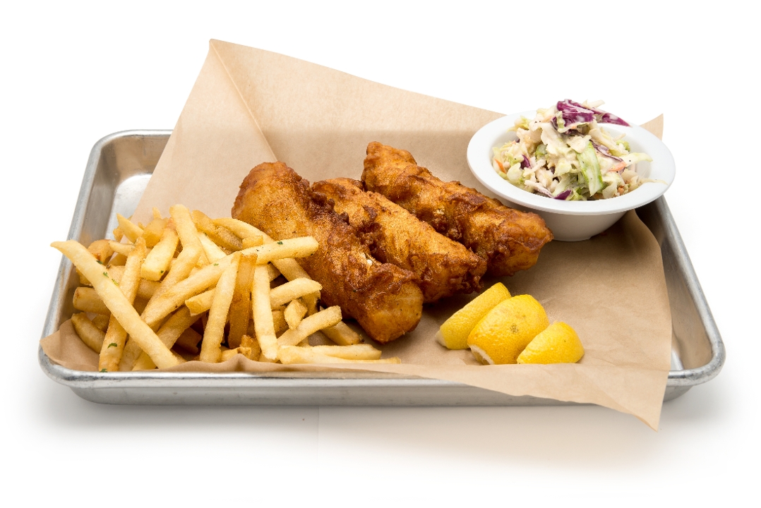 Order Beer Battered Fish & Chips 3pc food online from Surf City Fish Grill store, Huntington Beach on bringmethat.com