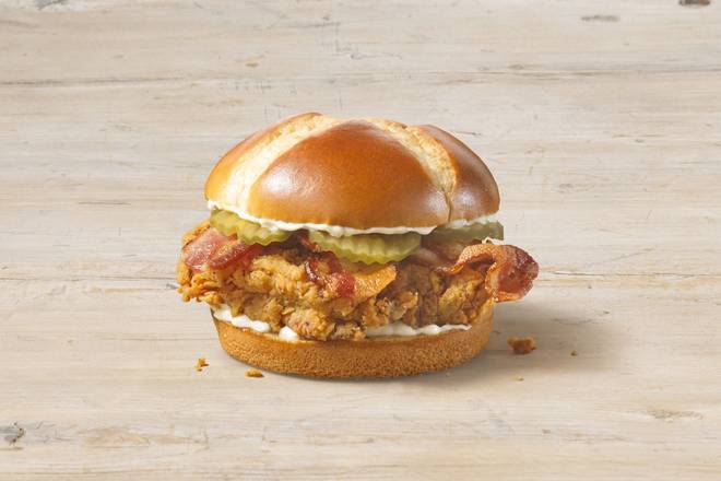 Order NEW Texas-Cut Bacon Chicken Sandwich food online from Church's Chicken store, Austell on bringmethat.com