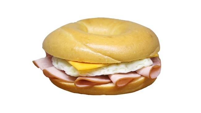 Order Bacon, Egg & Cheese Jalapeno Bagel food online from The Human Bean store, Coeur d' Alene on bringmethat.com