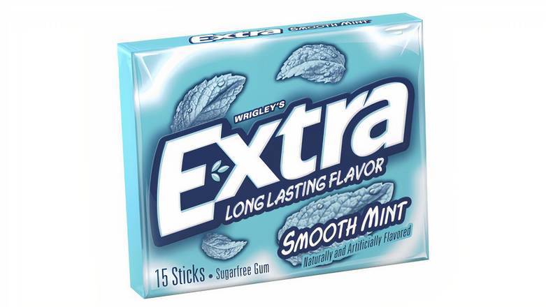 Order Extra Smoothmint Sugar Free Chewing Gum, 15 sticks food online from Mac On 4th store, Alton on bringmethat.com