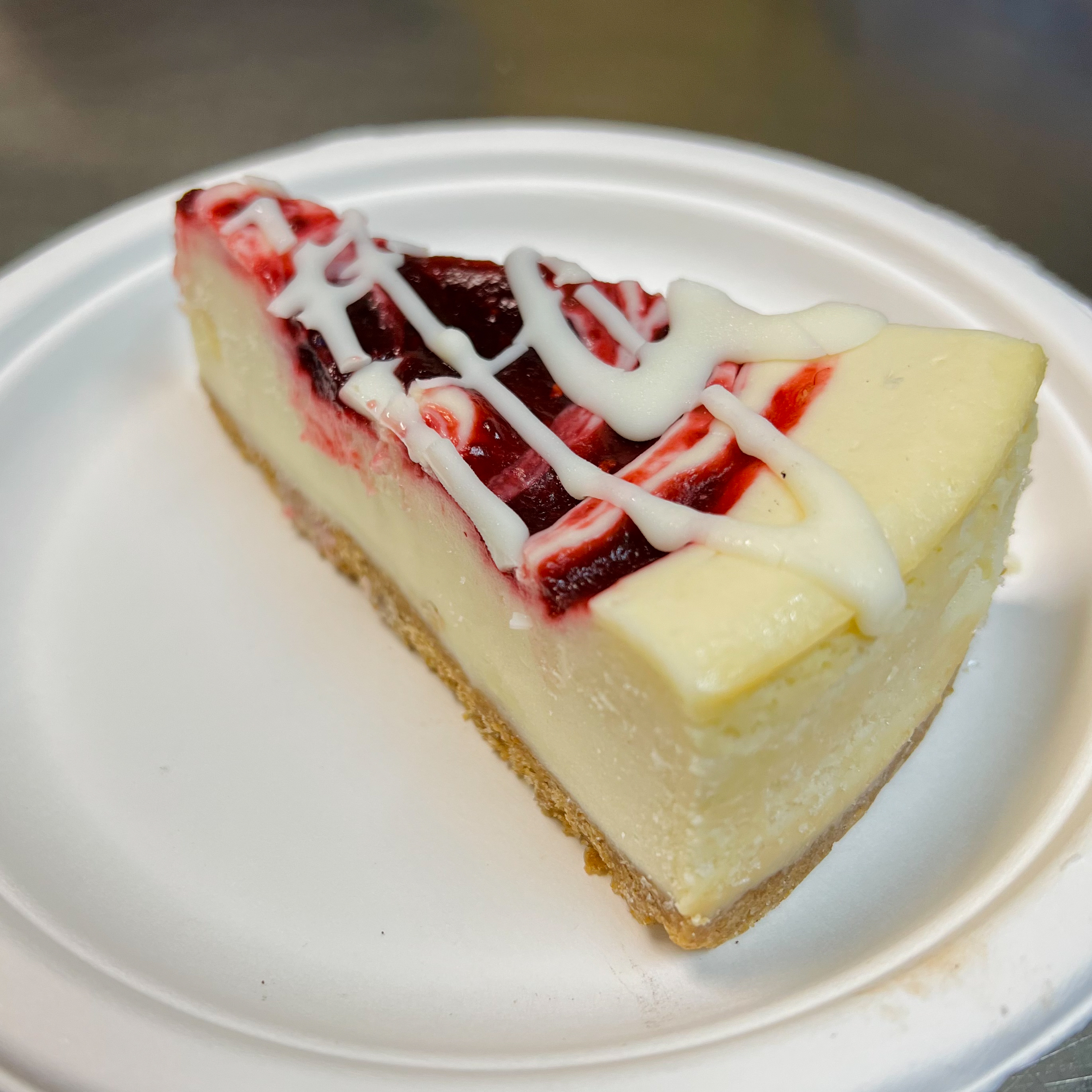 Order White Chocolate Raspberry Cheesecake food online from Noho pizza man store, North Hollywood on bringmethat.com