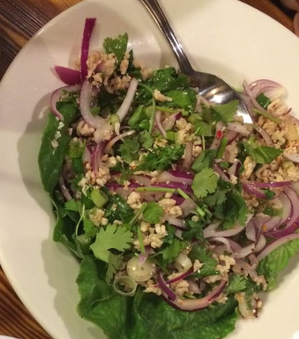 Order Chicken Larb food online from Kao Cafe store, Los Angeles on bringmethat.com