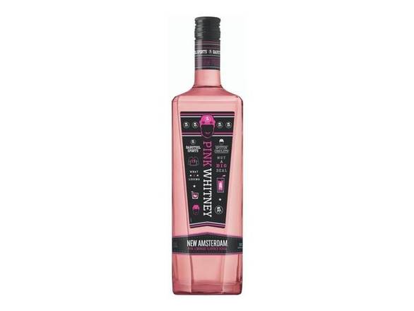 Order Pink Whitney by New Amsterdam Vodka - 750ml Bottle food online from Josh Wines & Liquors Inc store, New York on bringmethat.com
