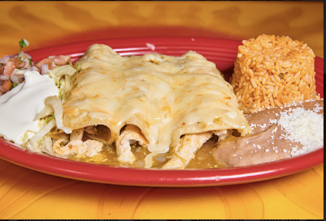 Order Enchiladas Suizas food online from Pueblo Viejo store, Carmel Hamlet on bringmethat.com