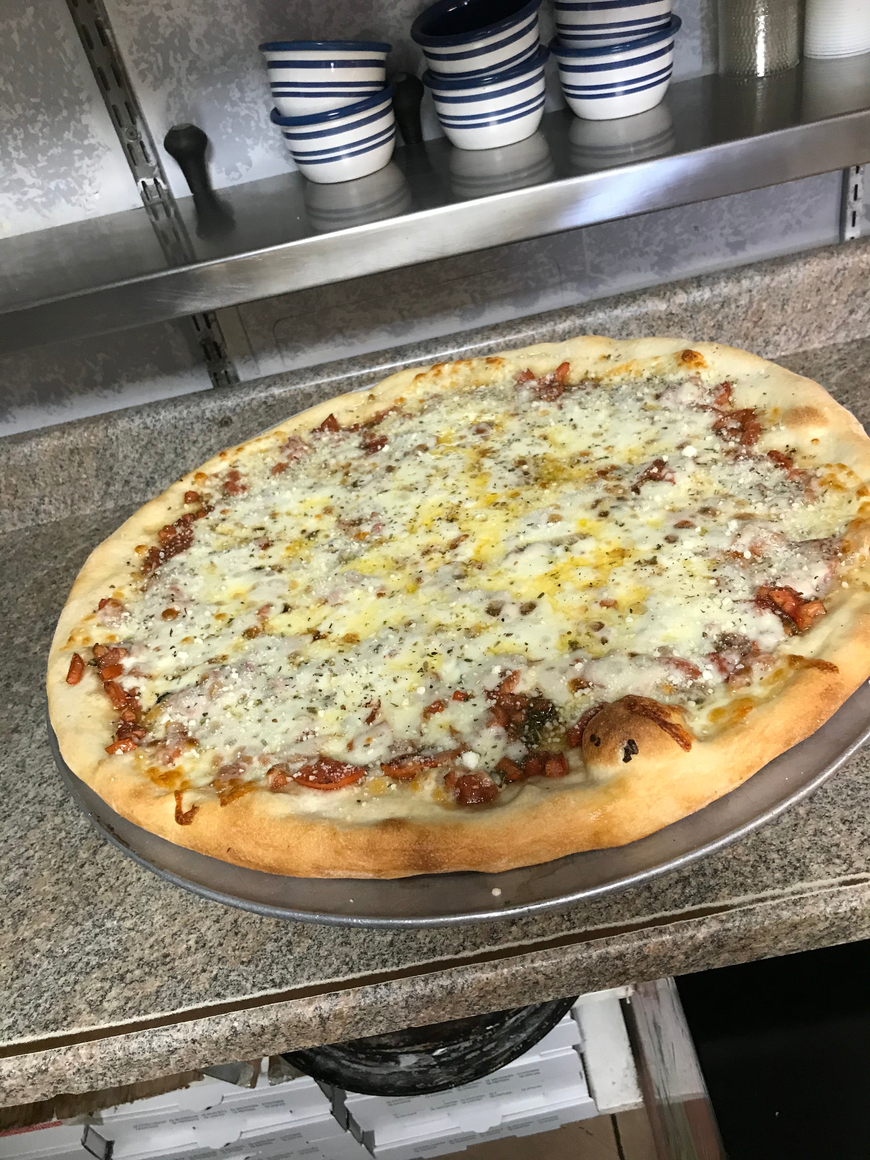Order Bruschetta Pizza - Medium food online from Original Italian Pizza store, St Clair on bringmethat.com