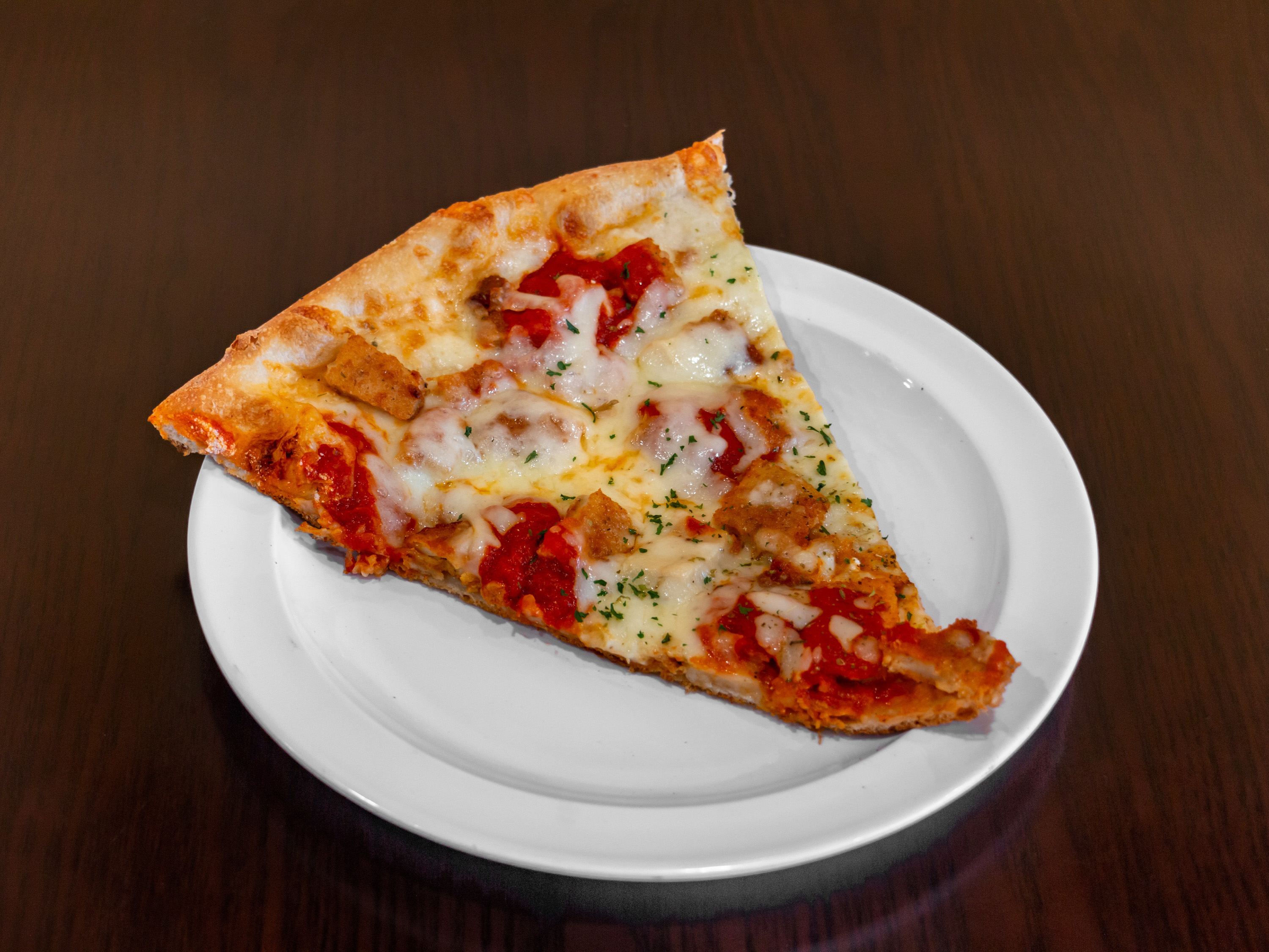 Order 18" Chicken Parmigiana Pizza food online from Pizzaiolo store, Oakdale on bringmethat.com