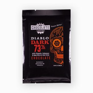 Order Diablo Dark Chocolate Bar food online from Chocolate Cartel store, Albuquerque on bringmethat.com