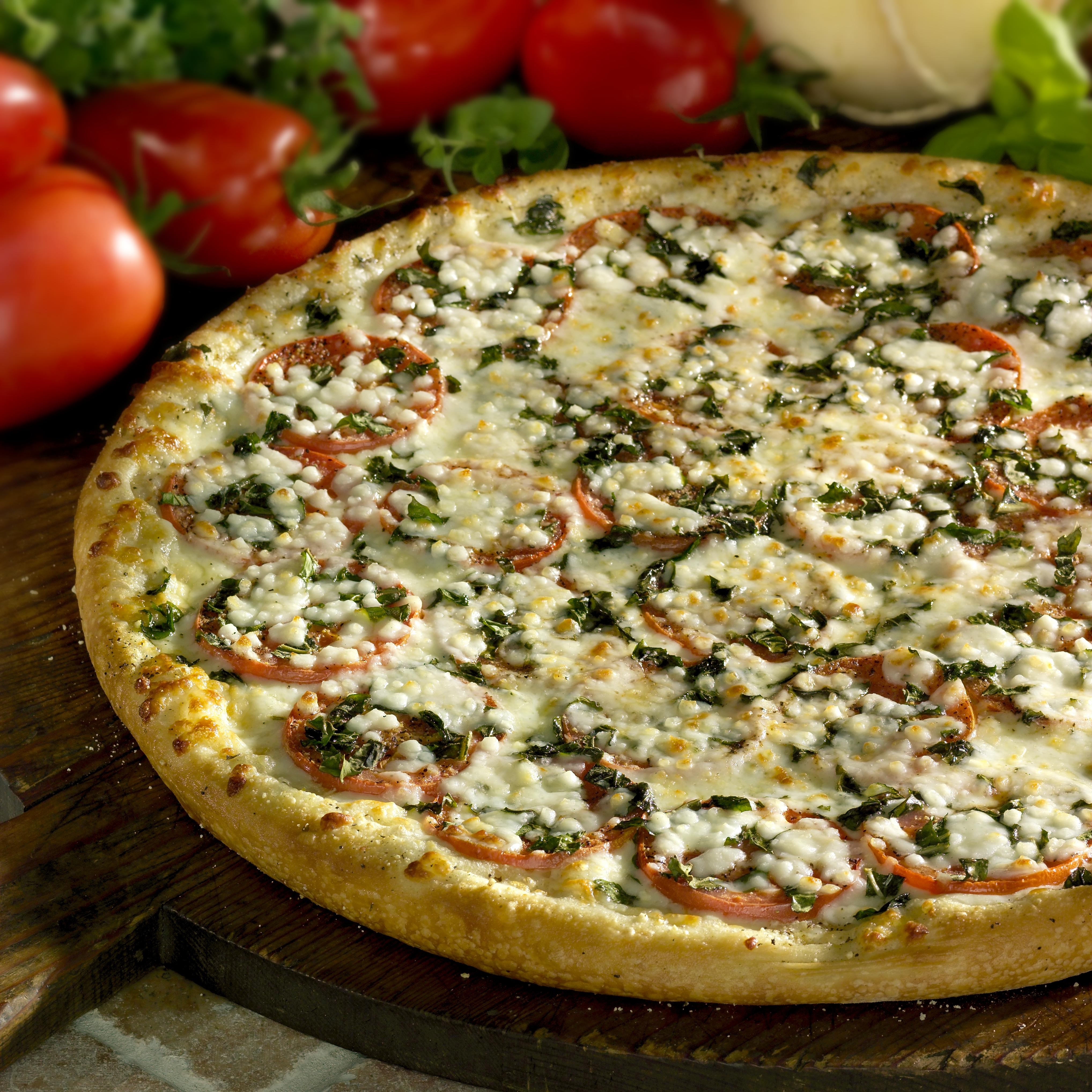 Order Margherita Pizza food online from 500 Degrees By Bucks Pizza store, Hidalgo on bringmethat.com