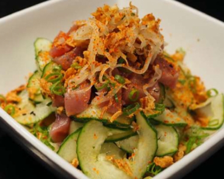 Order Salmon Salad food online from Kumori Sushi & Teppanyaki - Nolana store, Mcallen on bringmethat.com