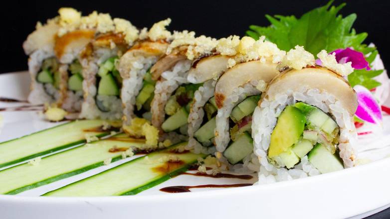 Order Vegetable Dragon Roll food online from Hapa Sushi Bar & Sake Grill store, Denver on bringmethat.com