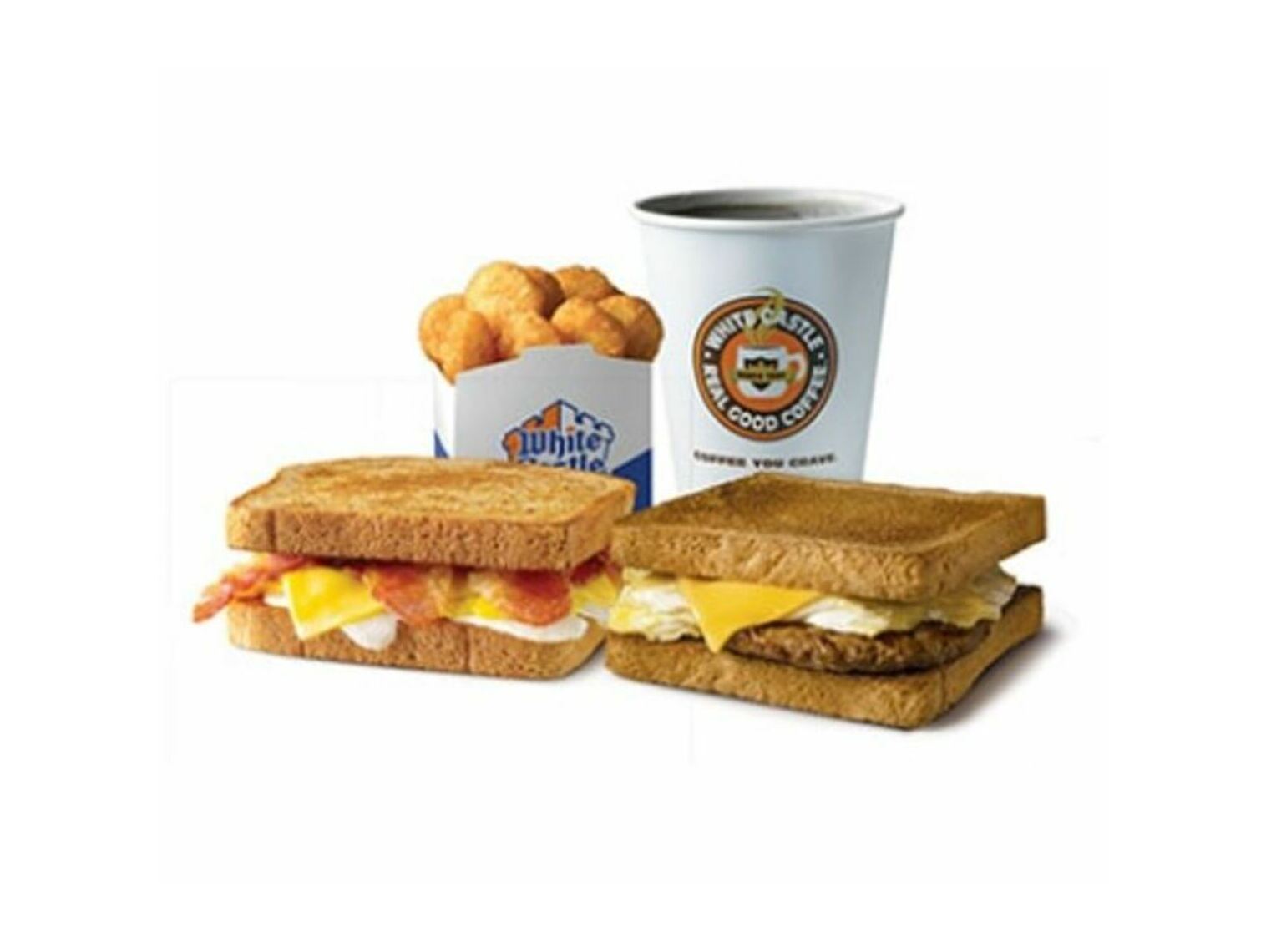 Order 2 BREAKFAST TOAST SLIDER MEAL CAL 1100-1230 food online from White Castle store, South Lebanon on bringmethat.com