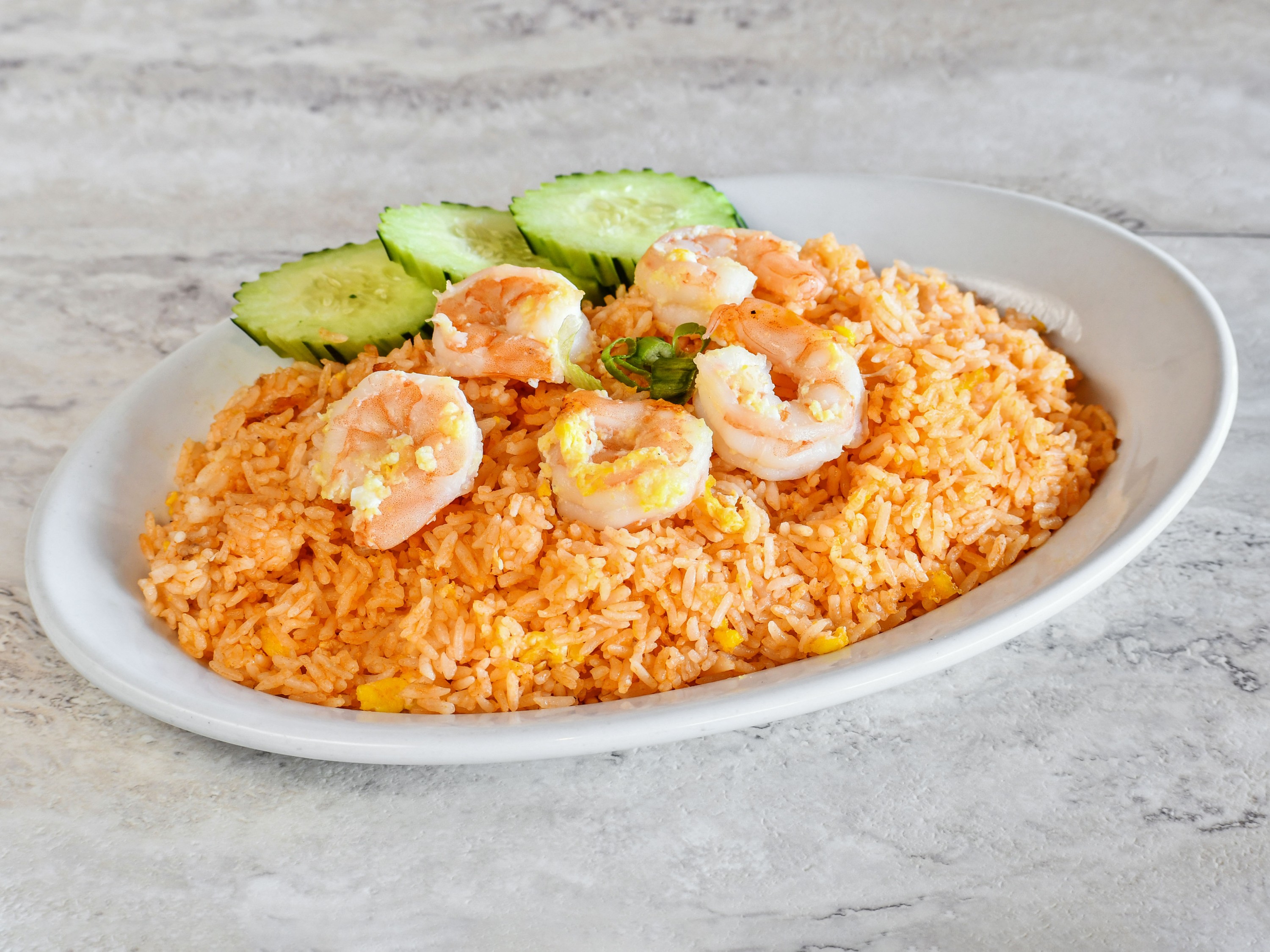 Order 2. Shrimp Fried Rice food online from Thai Bbq store, West Covina on bringmethat.com