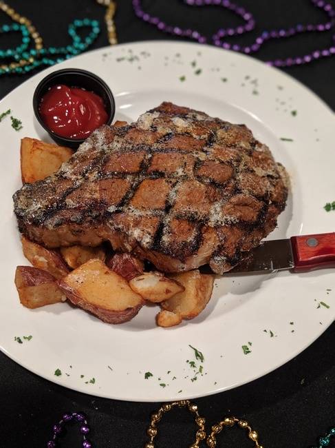 Order Angus Blackened Ribeye food online from Louisiana Bistreaux Seafood Kitchen store, East Point on bringmethat.com