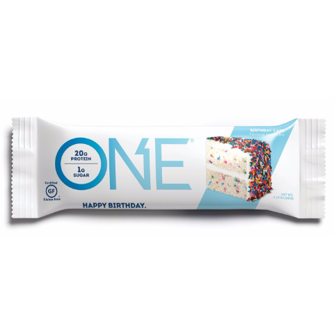Order Oh Yeah! ONE Protein Bar Birthday Cake 2.1oz food online from 7-Eleven store, West Columbia on bringmethat.com