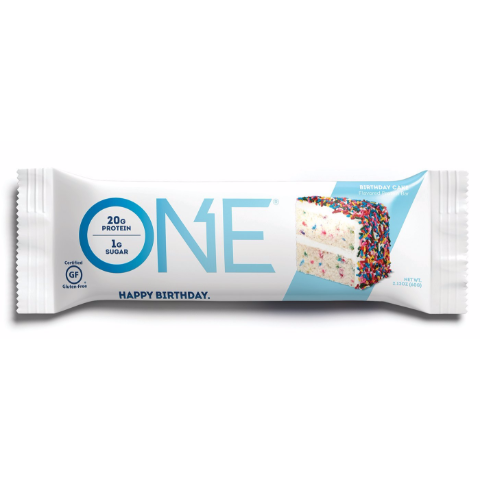 Order Oh Yeah! ONE Protein Bar Birthday Cake 2.1oz food online from 7-Eleven store, Cleveland on bringmethat.com