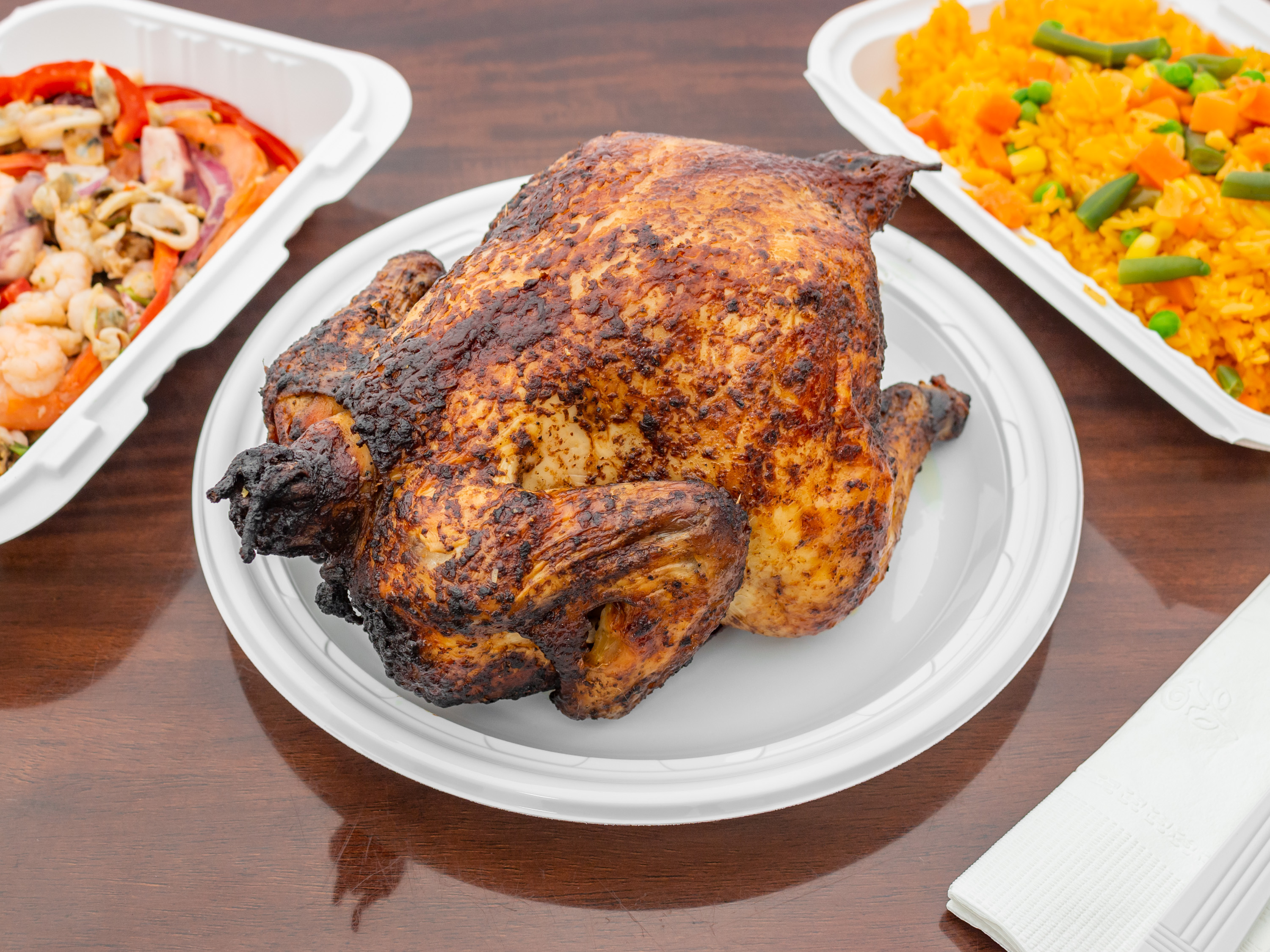 Order Whole Rotisserie Chicken food online from John Fried Chicken store, Paramus on bringmethat.com