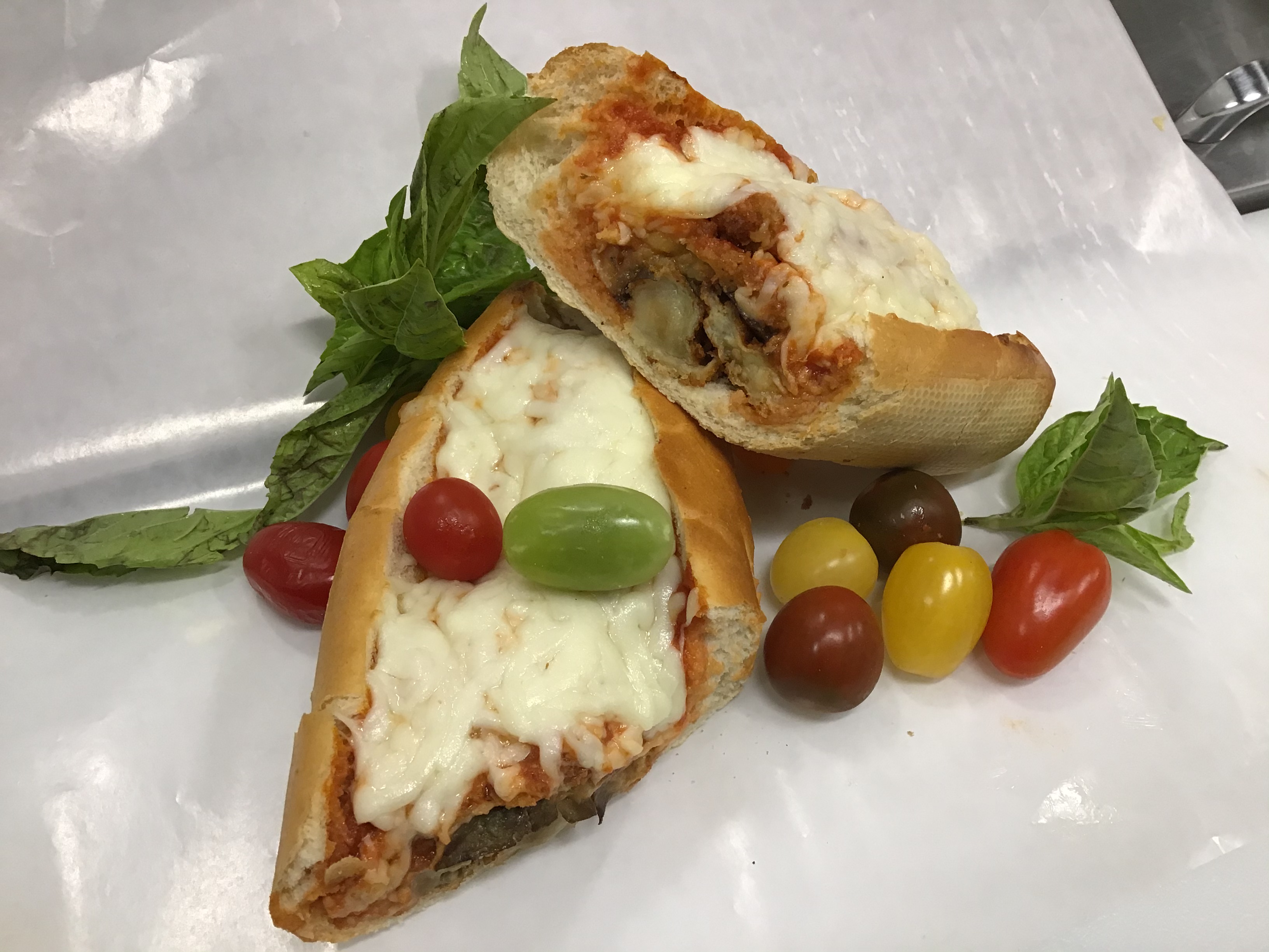 Order Eggplant Parmesan Sub food online from Via Roma store, North Conway on bringmethat.com