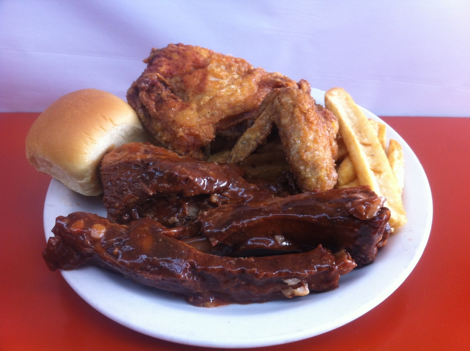 Order Chicken and Rib Dinner food online from Anthony's Chicken & Grill store, Hightstown on bringmethat.com