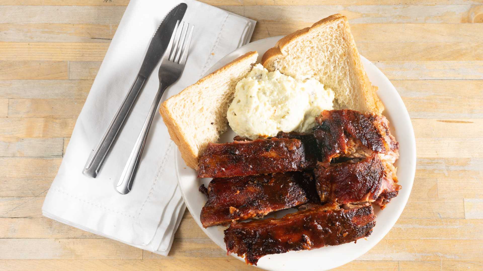 Order Smoked Pork Ribs food online from Jac's Bbq store, San Francisco on bringmethat.com