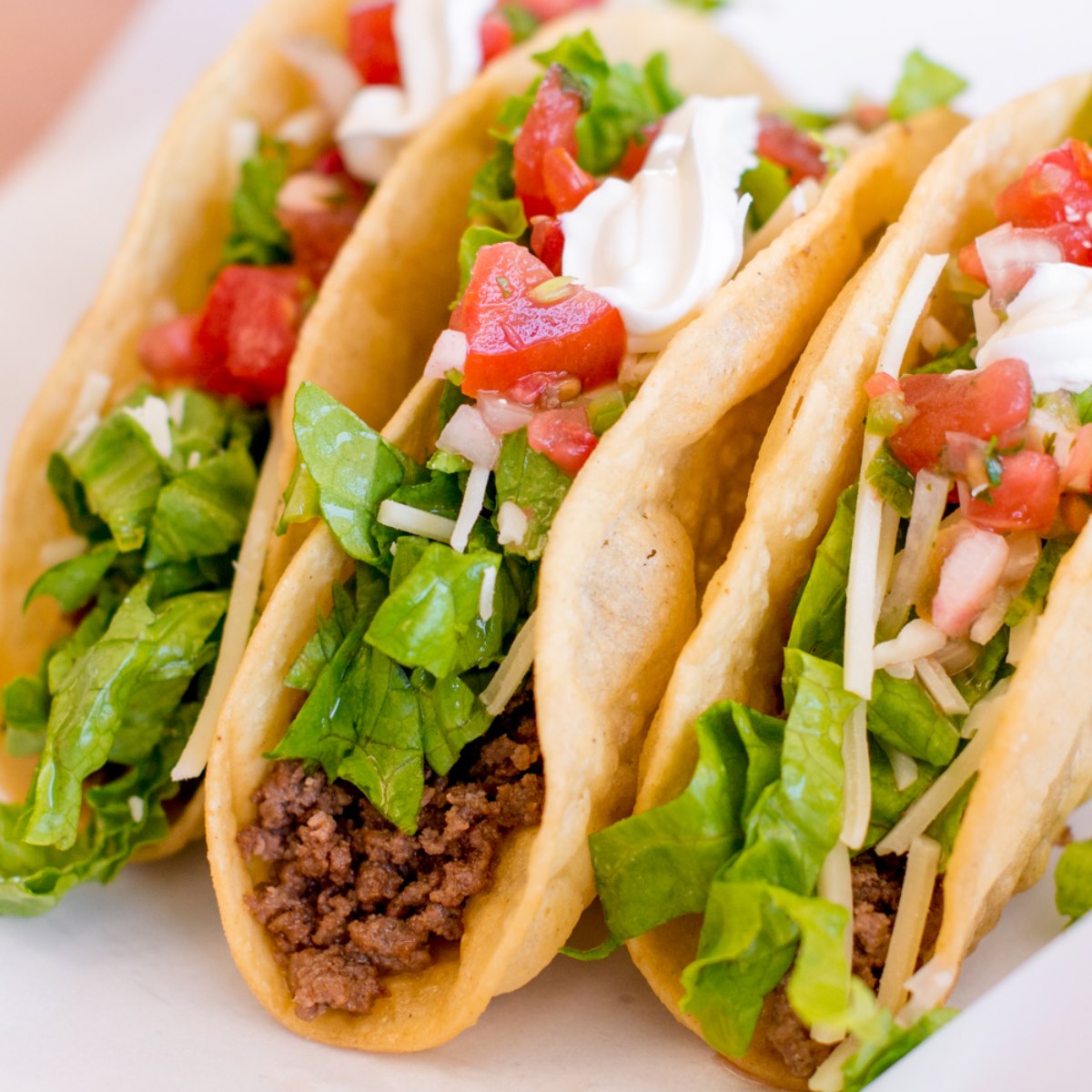 Order 2. Three Ground Beef Tacos food online from El Familiar store, Toms River on bringmethat.com