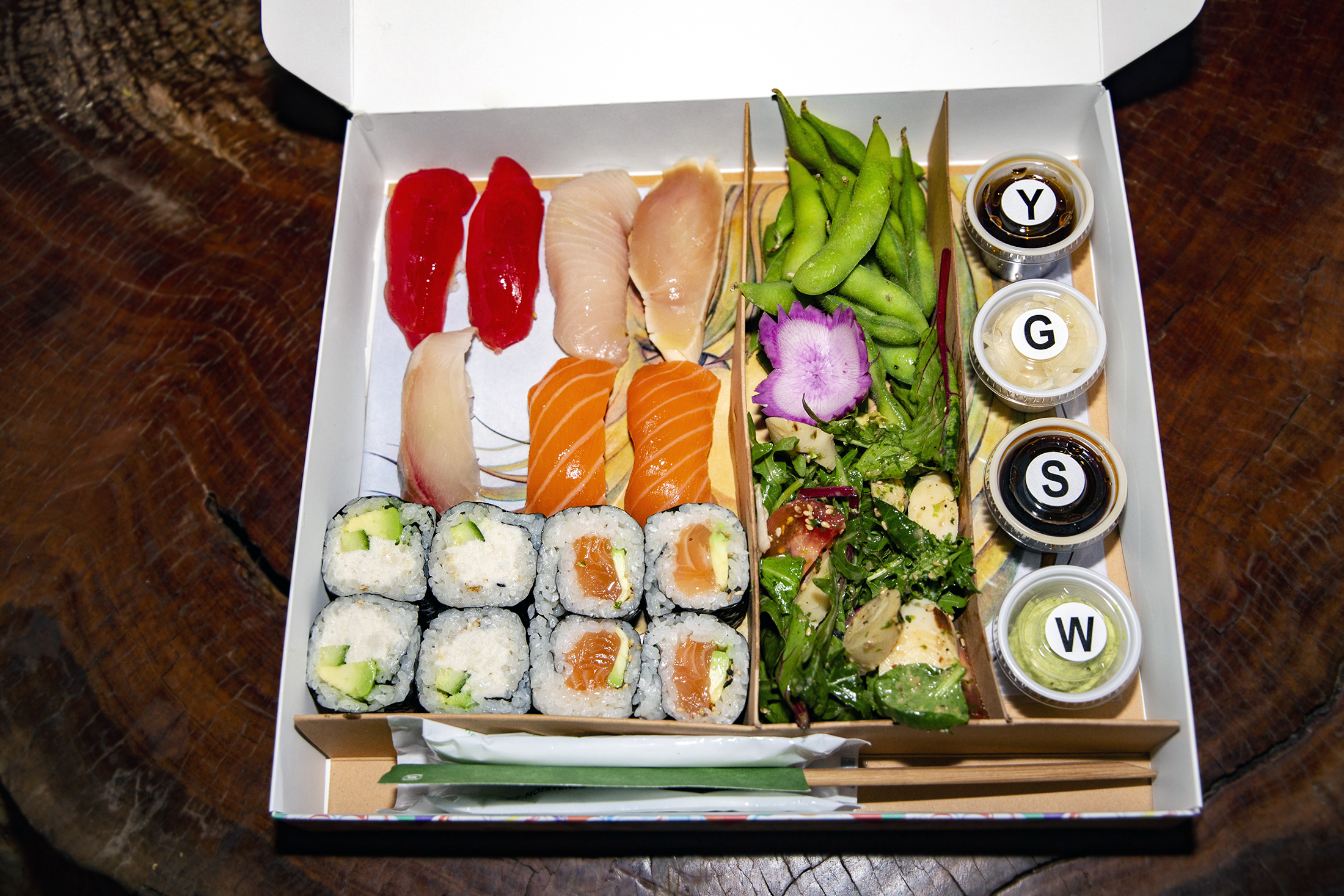 Order Box 2 - 7 Piece Nigiri food online from Perch store, Los Angeles on bringmethat.com