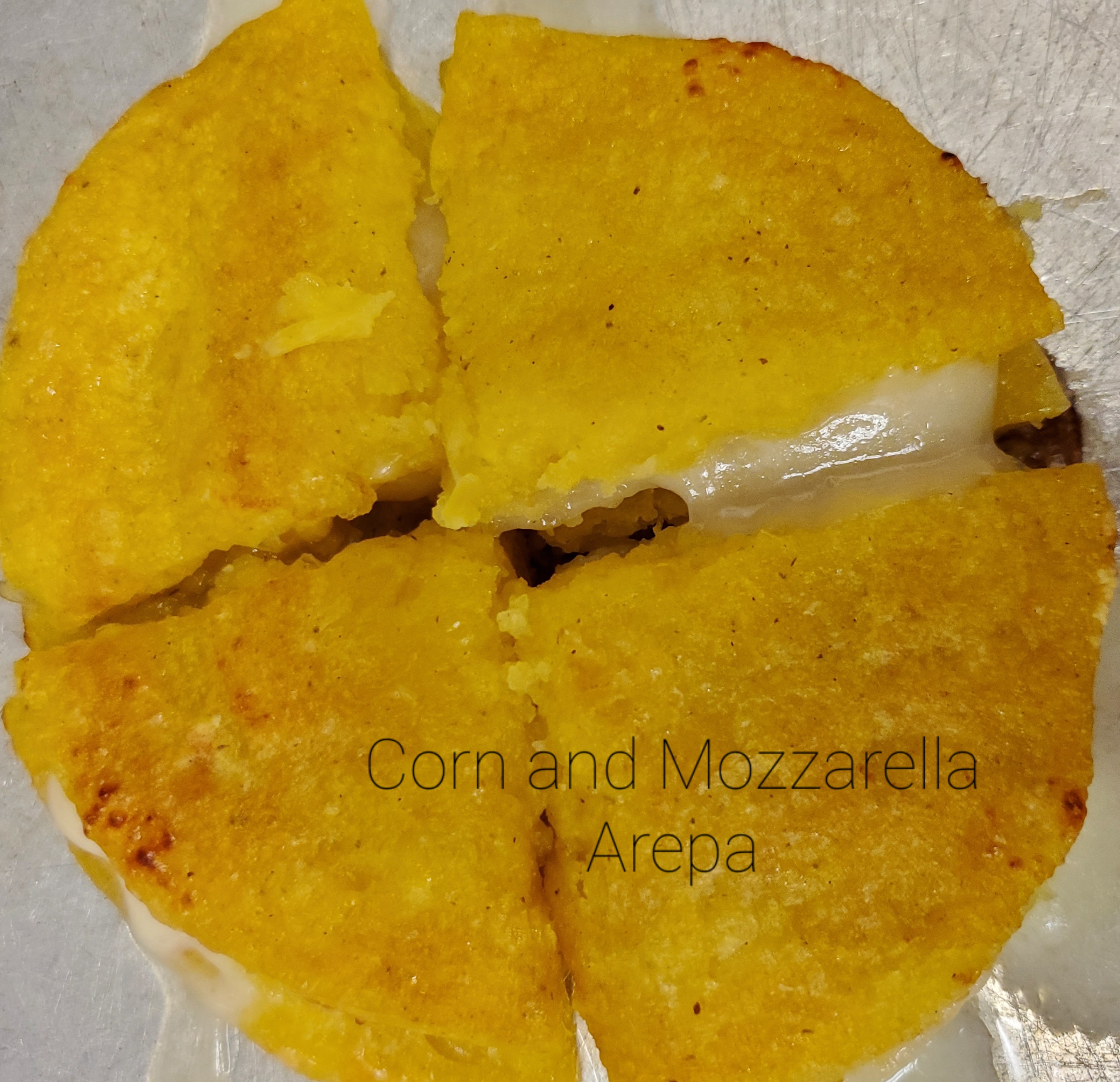 Order Corn Arepa with Cheese food online from Island Smoothie Cafe store, Bethpage on bringmethat.com