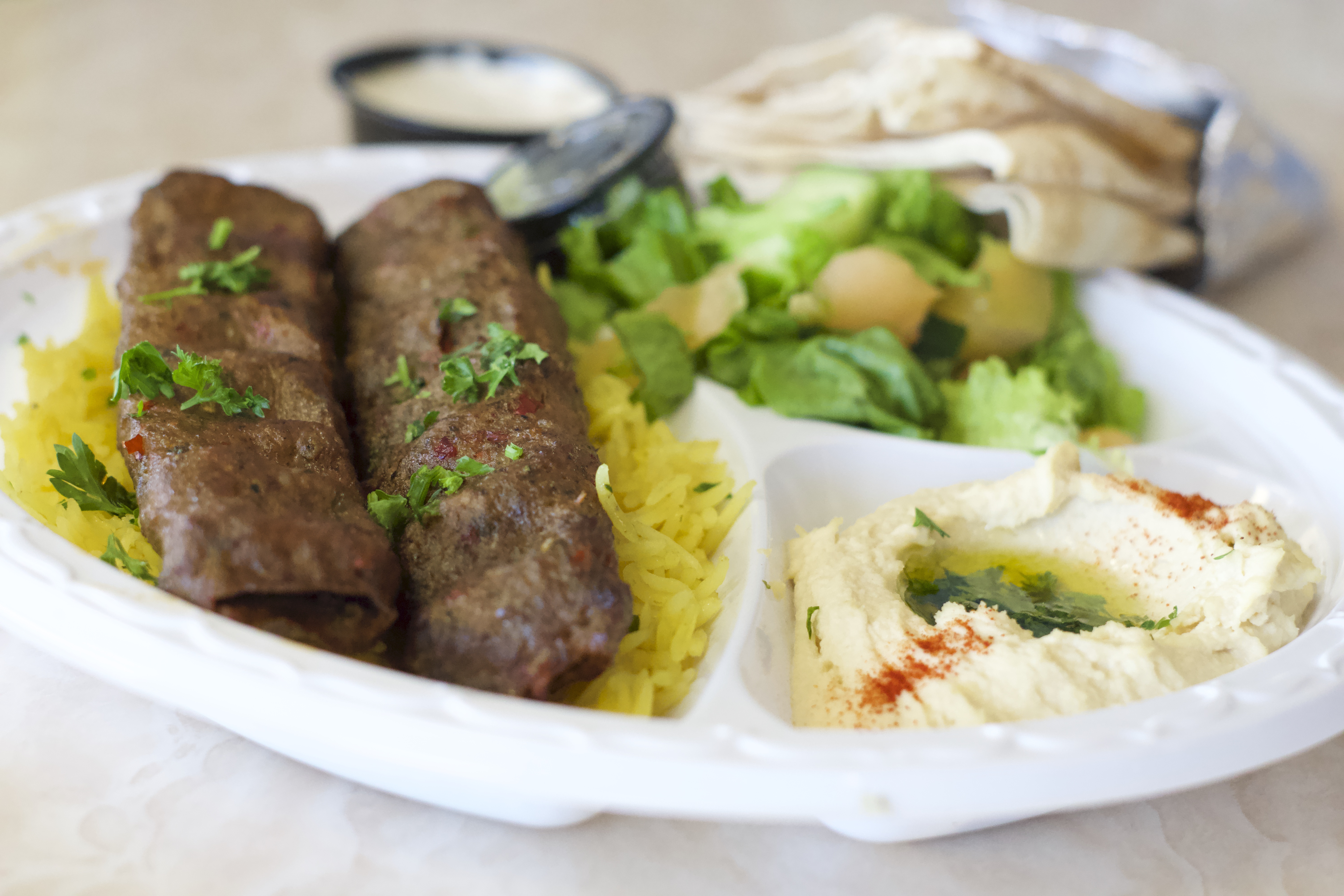 Order Beef Lula Plate food online from Pita Grill store, Fresno on bringmethat.com