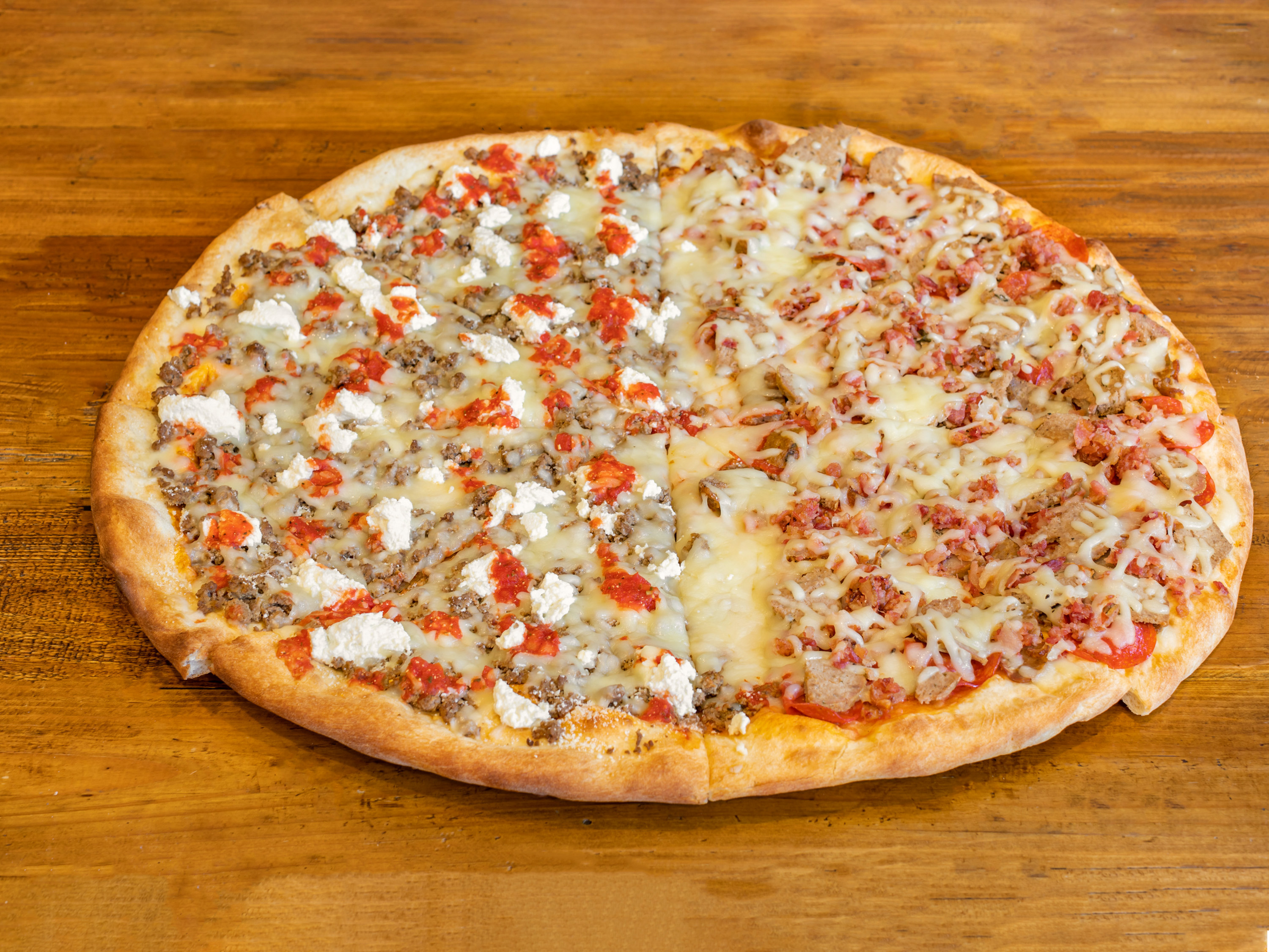 Order Meat Lover's Pizza food online from The Brick Oven Pizza store, Dobbs Ferry on bringmethat.com