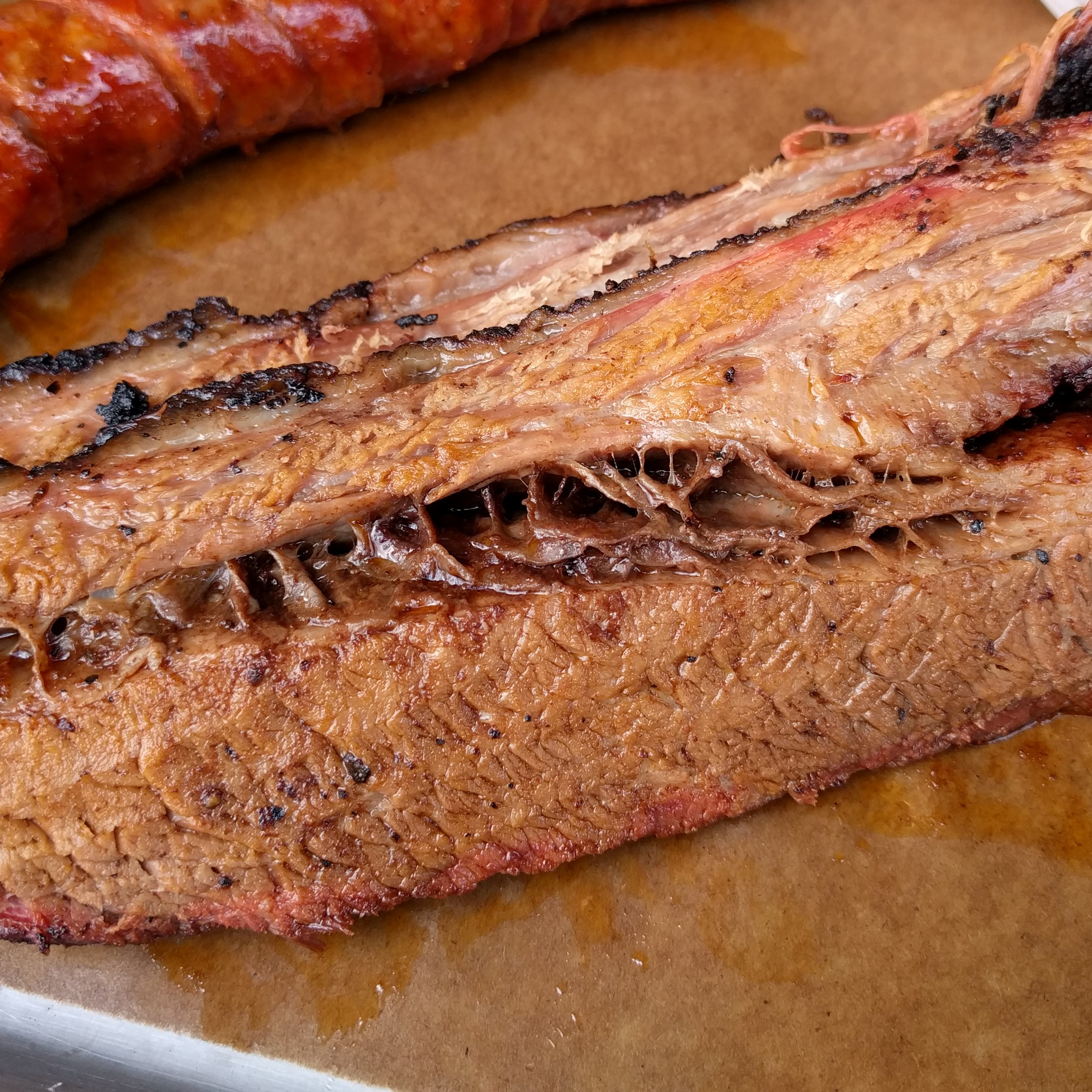 Order Brisket 8oz food online from Old Fields Barbecue Huntington store, Huntington on bringmethat.com