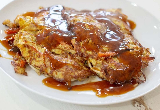 Order 57. Chicken Egg Foo Young food online from China Garden store, Hackettstown on bringmethat.com