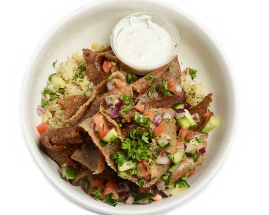 Order Gyro Bowl food online from George's Greek Grill-Fig at 7th store, Los Angeles on bringmethat.com