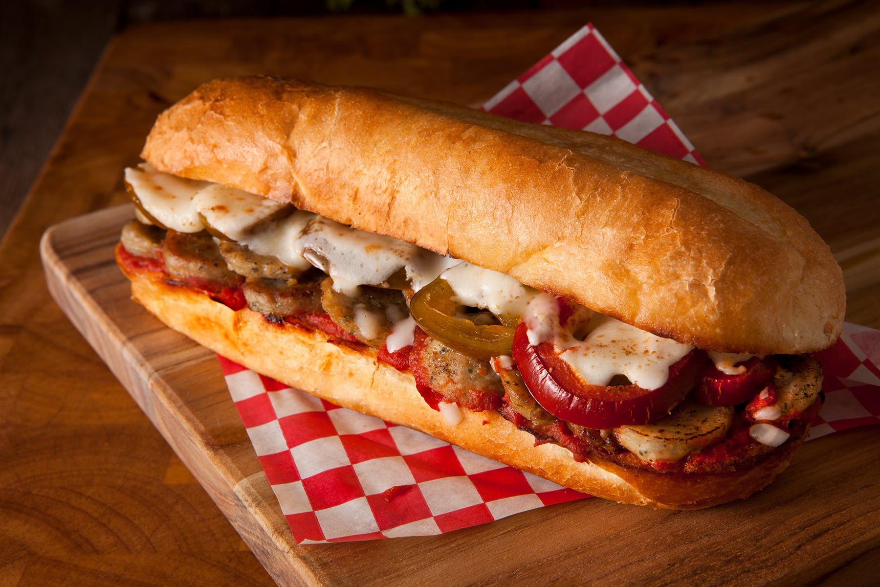 Order Spicy Meatball Hoagie - Hoagie food online from Crooked Crust-Farmers Branch store, Farmers Branch on bringmethat.com
