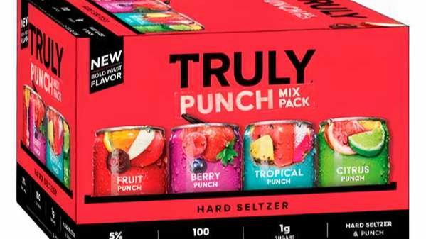 Order Truly Punch Hard Seltzer Variety 12 Pack 12 oz Can food online from Rebel store, San Jose on bringmethat.com