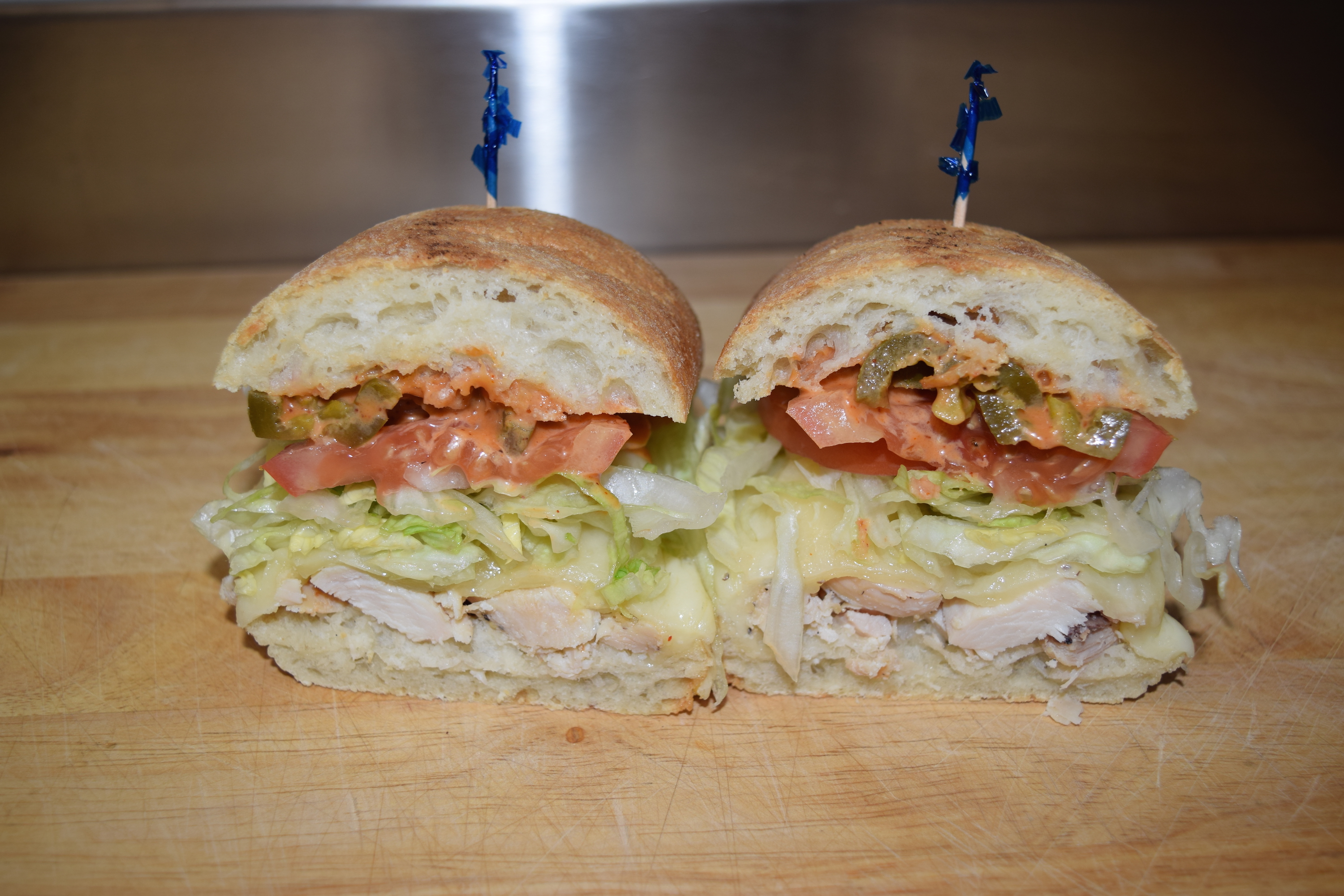 Order Chicken Chipotle Panini food online from Cuzino Pizza & Pasta store, Bear on bringmethat.com