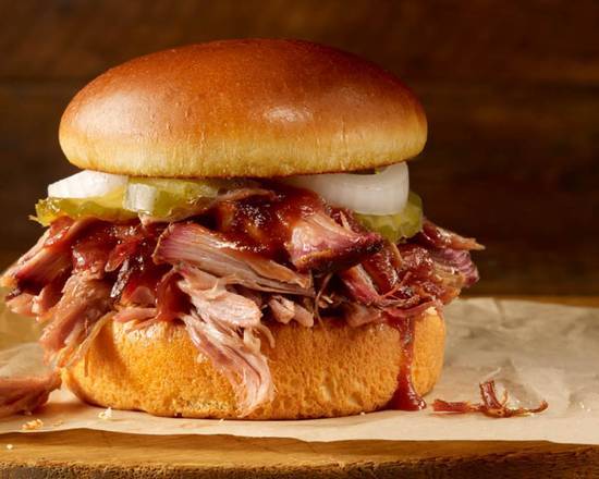 Order Pulled Pork Sandwich food online from Dickey'S Barbecue Pit store, Las Vegas on bringmethat.com