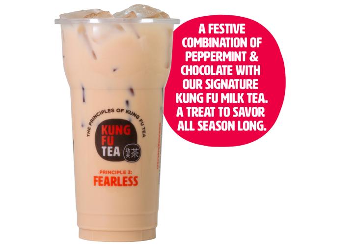 Order Peppermint Milk Tea food online from Kung Fu Tea store, Lincoln on bringmethat.com
