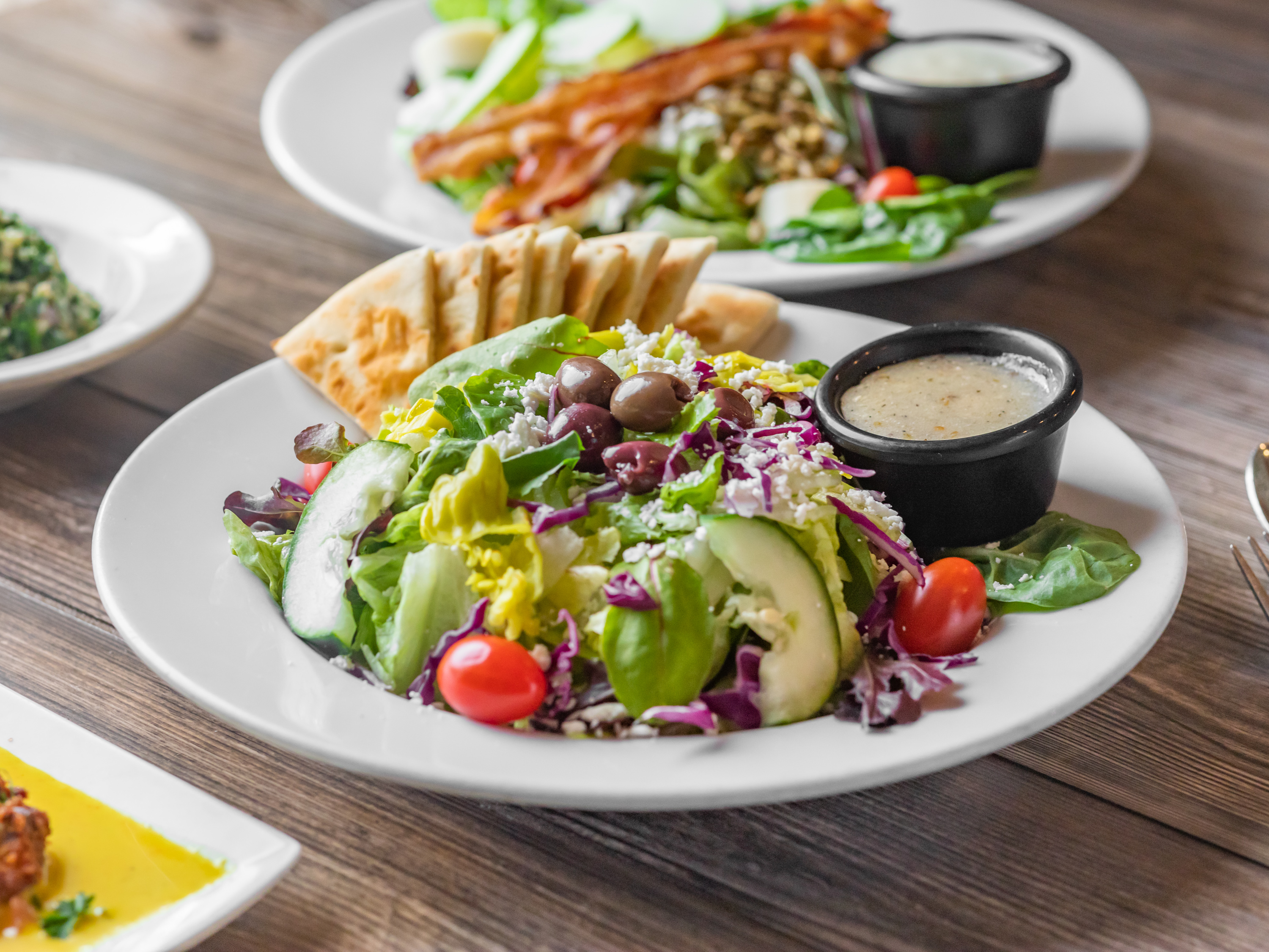 Order Greek Salad food online from Zorba's Restaurant & Bar store, Oklahoma City on bringmethat.com