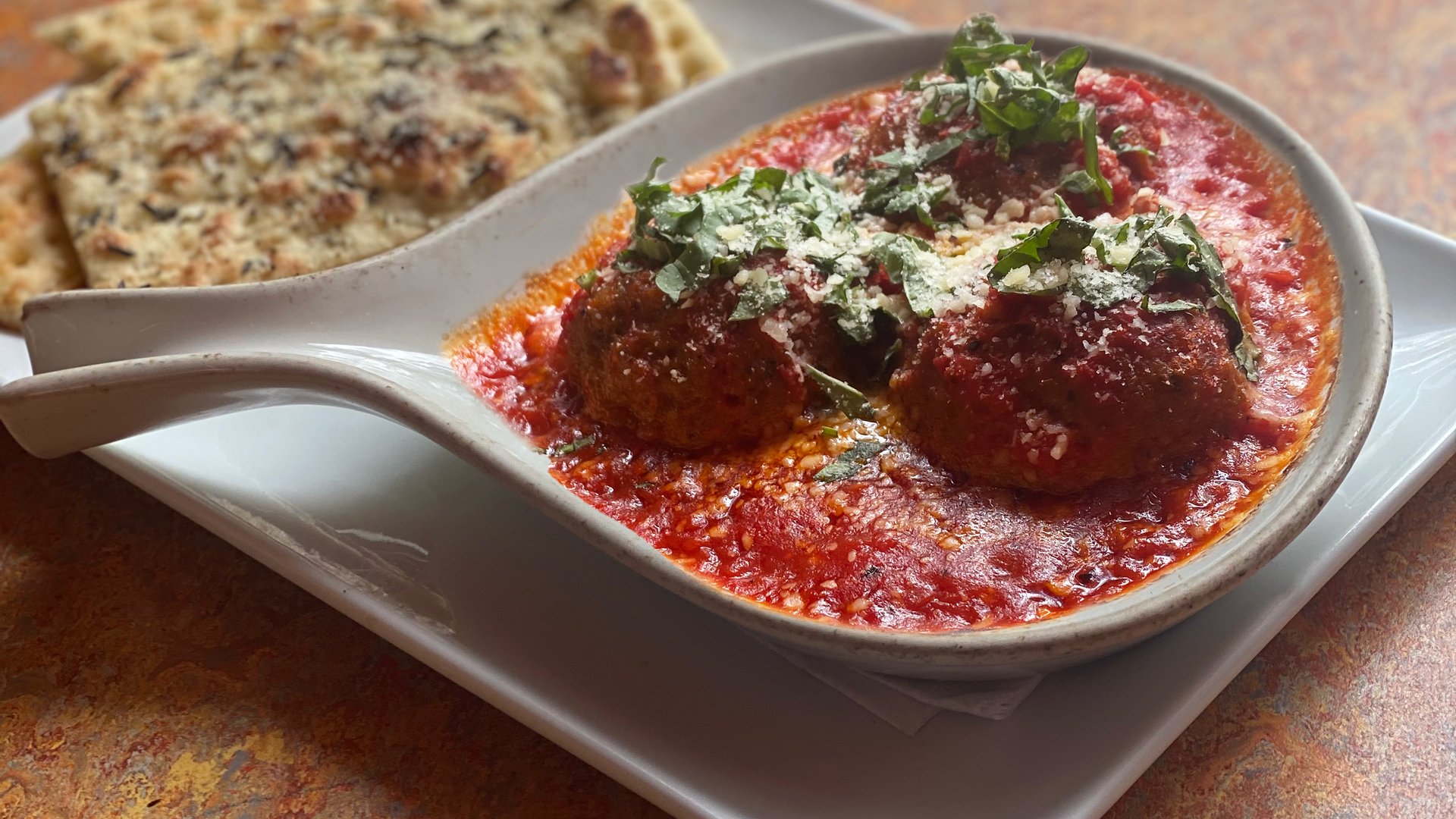 Order Italian Meatballs food online from Spin! Pizza store, Topeka on bringmethat.com