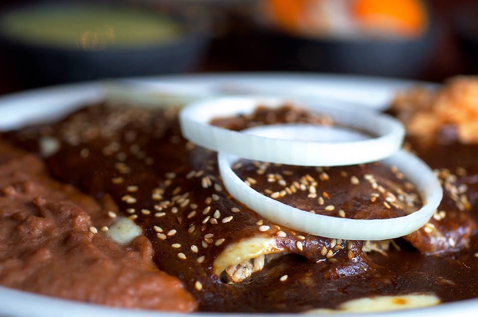Order Chicken Mole Enchilada food online from Molina Cantina store, Houston on bringmethat.com