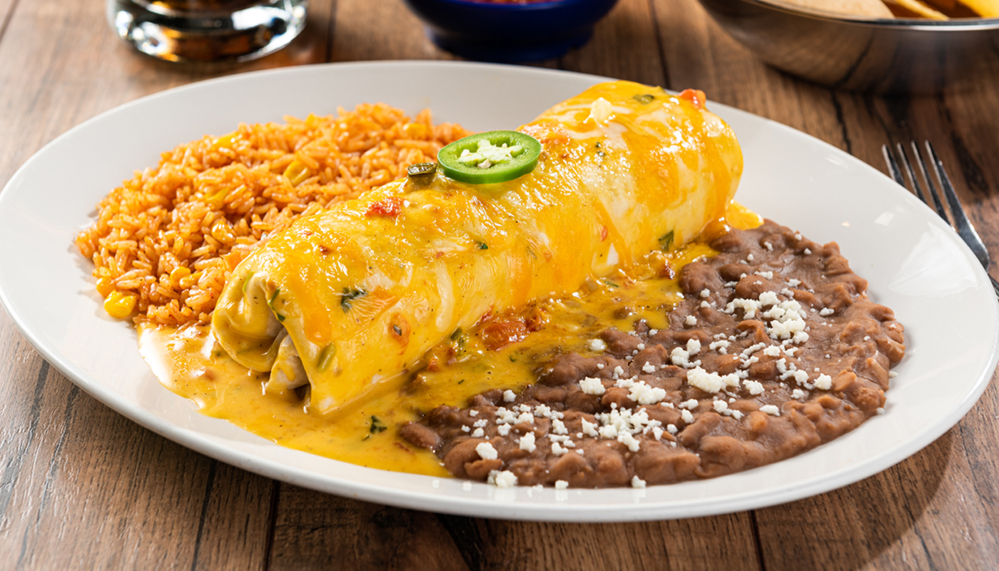 Order Classic Burrito food online from On The Border store, Las Vegas on bringmethat.com