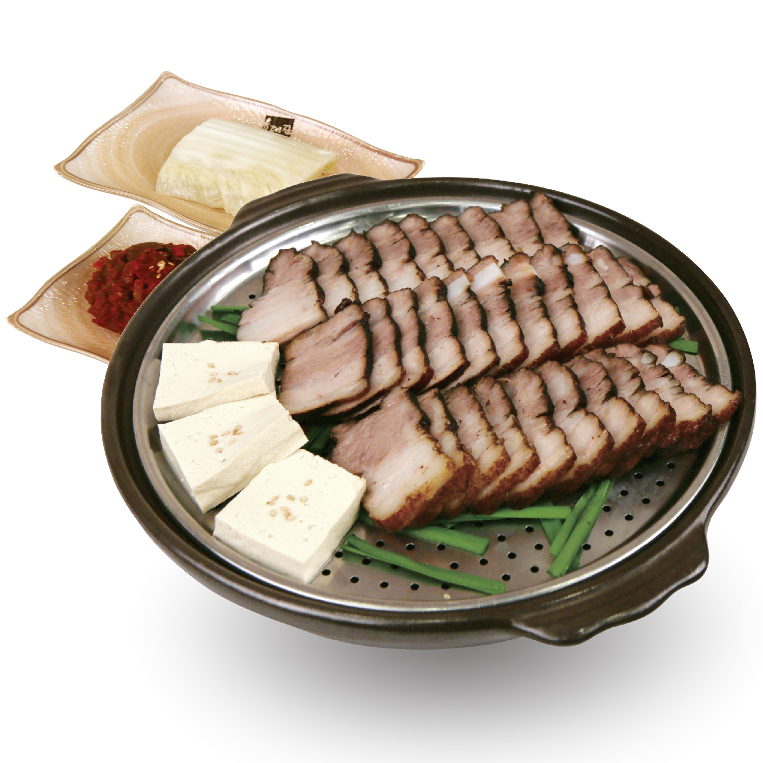 Order Premium Pork Belly Boiled in Various Herbs food online from Yuk Dae Jang store, Irvine on bringmethat.com