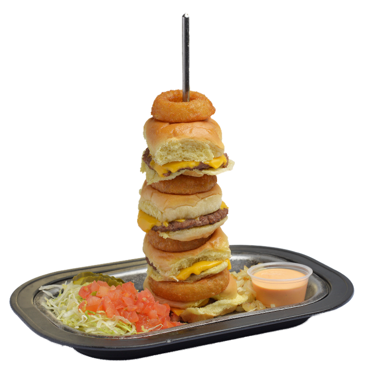 Order BURGER STACK SLIDERS food online from Austin's Saloon and Eatery store, Libertyville on bringmethat.com