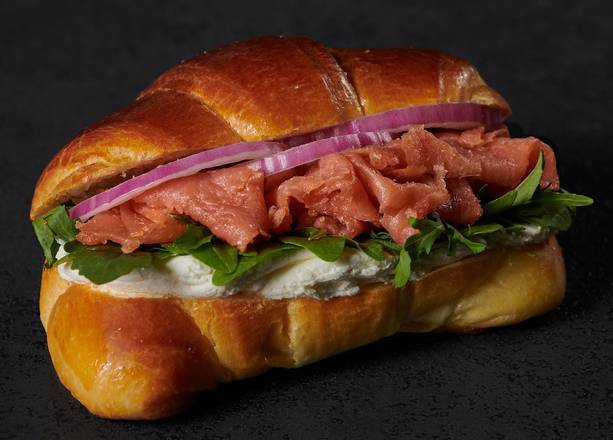 Order Smoked Salmon and Cream Cheese on Brioche food online from Sodo Kitchen store, Seattle on bringmethat.com