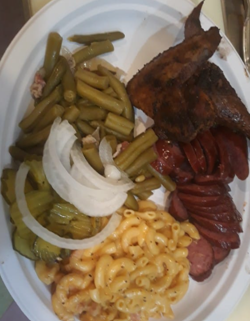 Order 2 Meat Plate  food online from R&S Barbecue store, Waco on bringmethat.com
