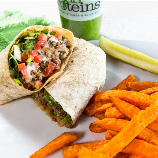 Order Bison Cheese Steak food online from Greens and Proteins store, Las Vegas on bringmethat.com