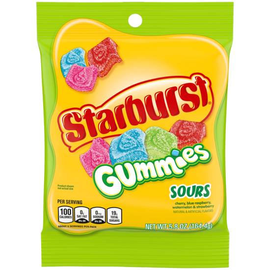 Order Starburst Gummies Sours food online from IV Deli Mart store, Goleta on bringmethat.com