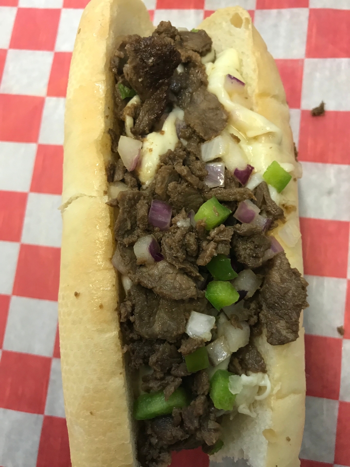 Order Half Philly Cheese Steak food online from Cj Pizza store, Plainfield on bringmethat.com