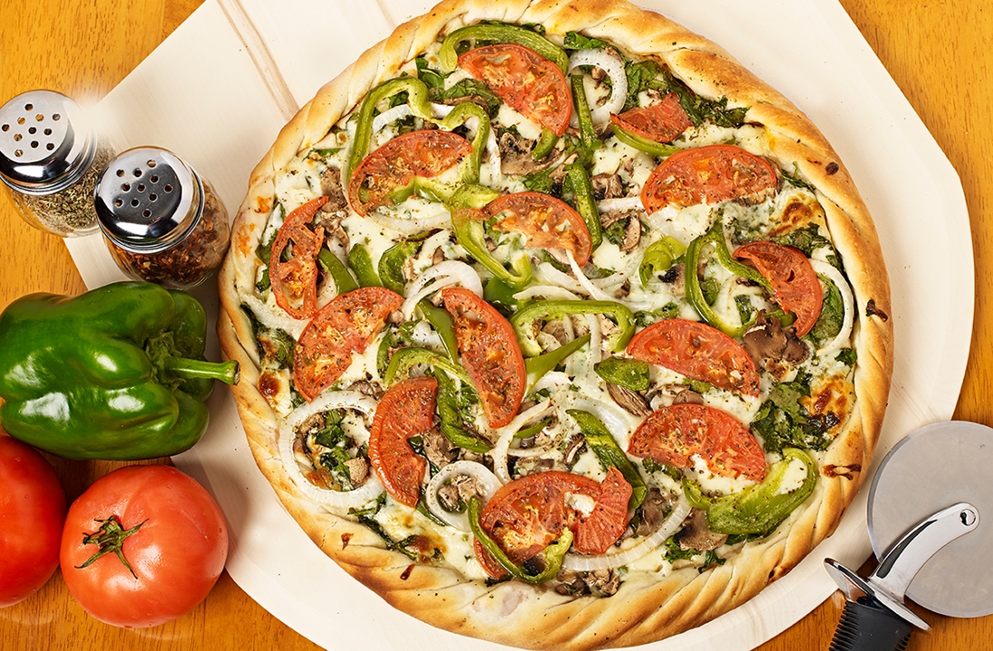 Order DOUBLE DECKER VEGGIE food online from Judy Pizza store, Highland Park on bringmethat.com